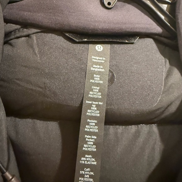 Lululemon Wunder Puff 600-Down-Fill Jacket in black Large - Picture 5 of 8